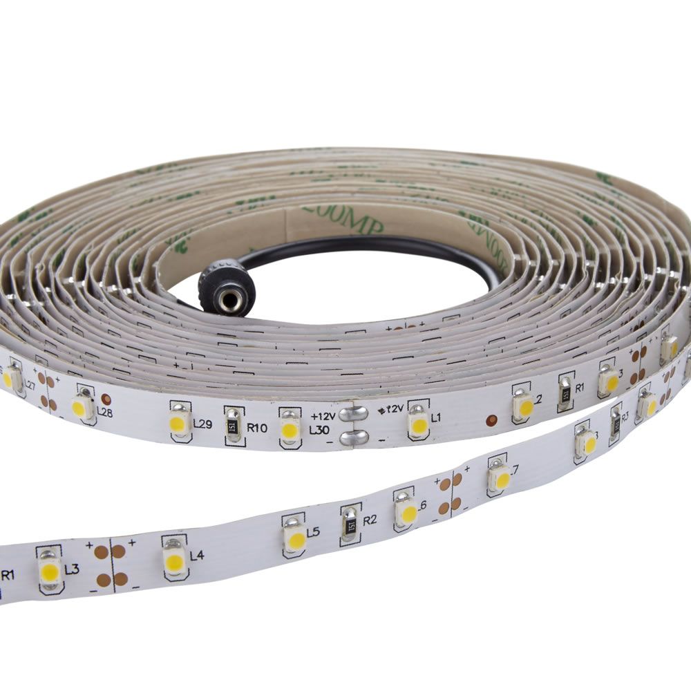 1 x IP20 LED 3528 strip verlichting - 5 meter - Warm Wit - Binnenverlichting