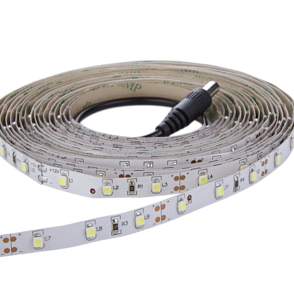 1 x IP20 LED 3528 strip verlichting - 5 meter - Koel Wit - Binnenverlichting