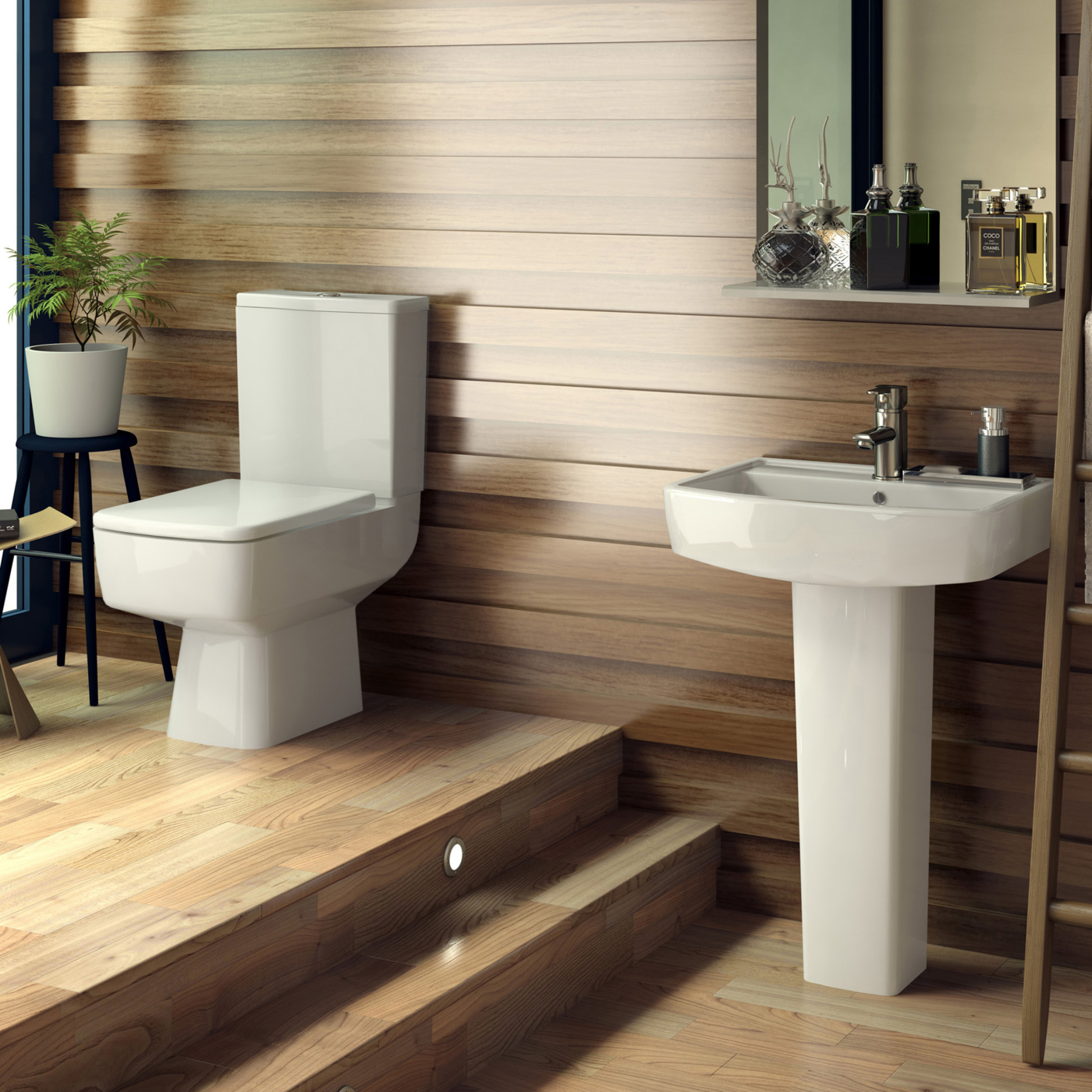 Wastafel en Toiletcombinatie Bliss