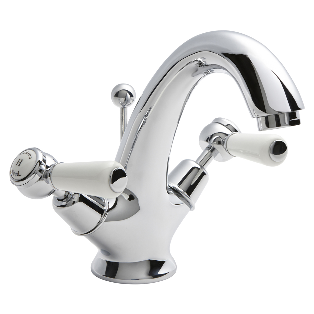 Topaz Klassieke Wastafelkraan met Steel Handvaten - incl Waste