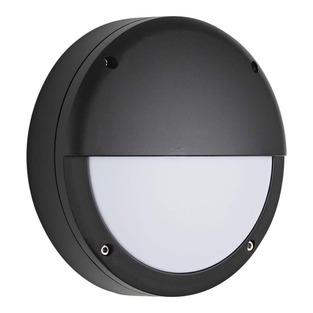 Biard Architect Ronde Zwarte Buitenlamp - 22 x 22 x 8cm