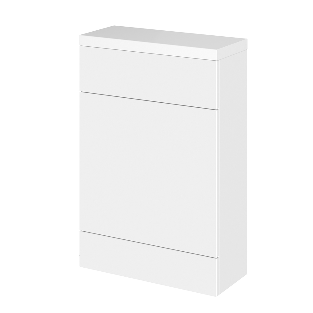 50cm x 25,5cm X 86,4cm Modern Wit hoogglans Staand WC meubel - stortbak & toilet niet inbegrepen