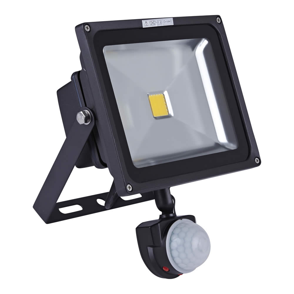 Biard COB Breedstraler 30W met PIR Sensor - IP65 - 22,5 x 18,5 x 13cm