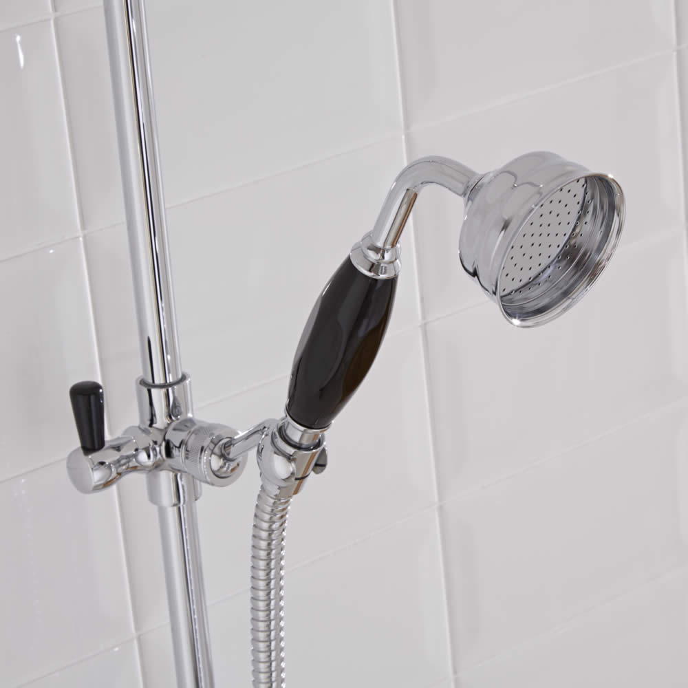 Klassieke Verchroomd massief Messing handdouche met Keramisch Handvat