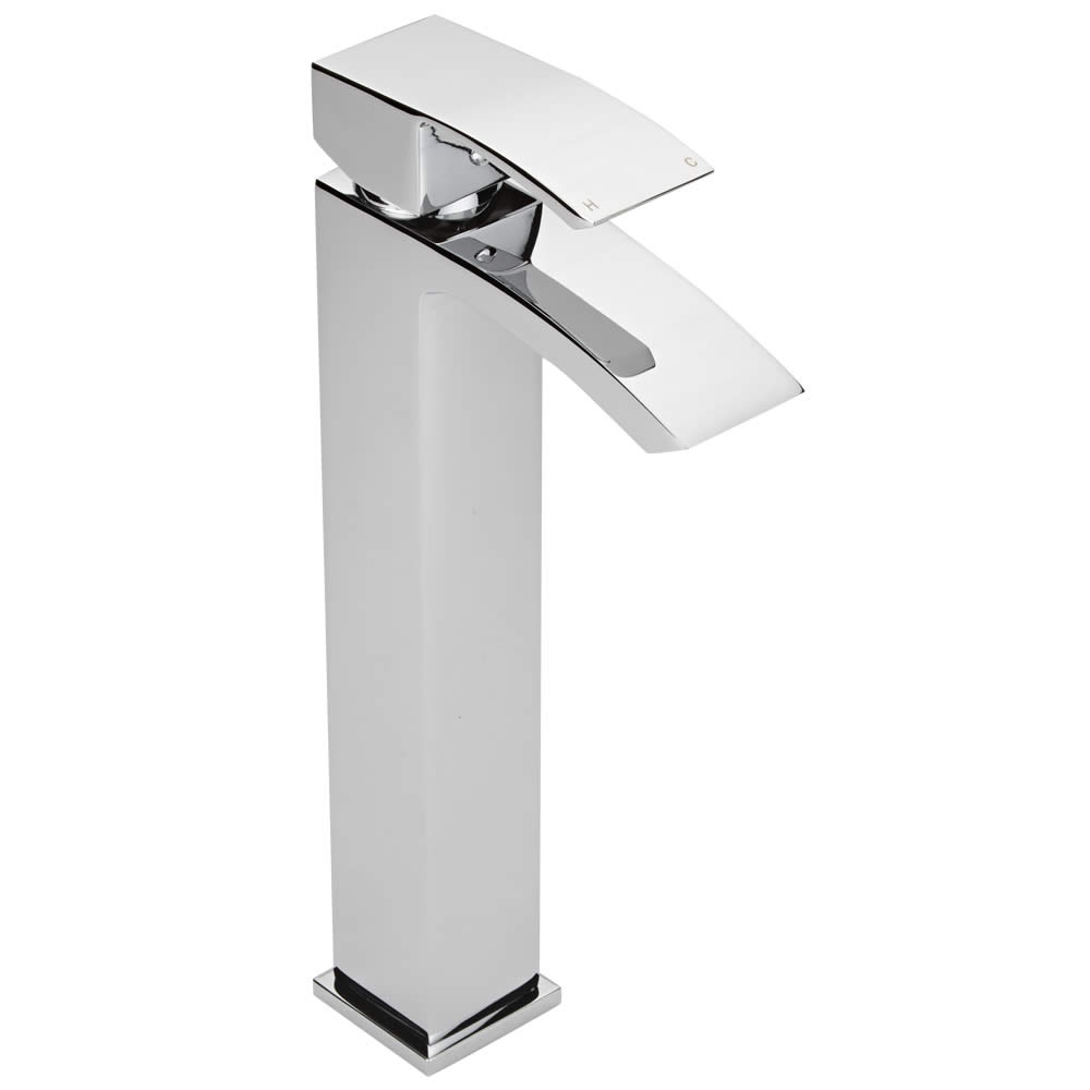Wick Hoge Wastafelmengkraan met Waste - 30,9cm hoog