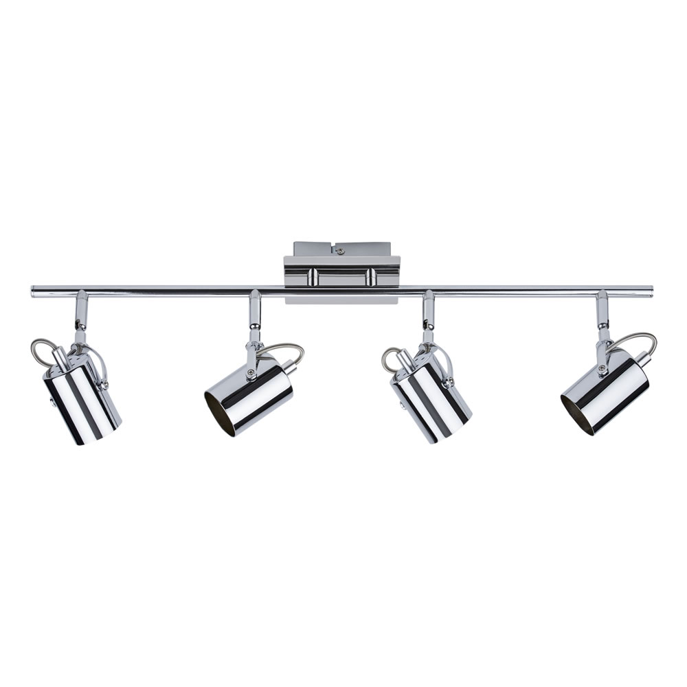 Biard GU10 RVS Plafondspot met 4 spots - Chroom