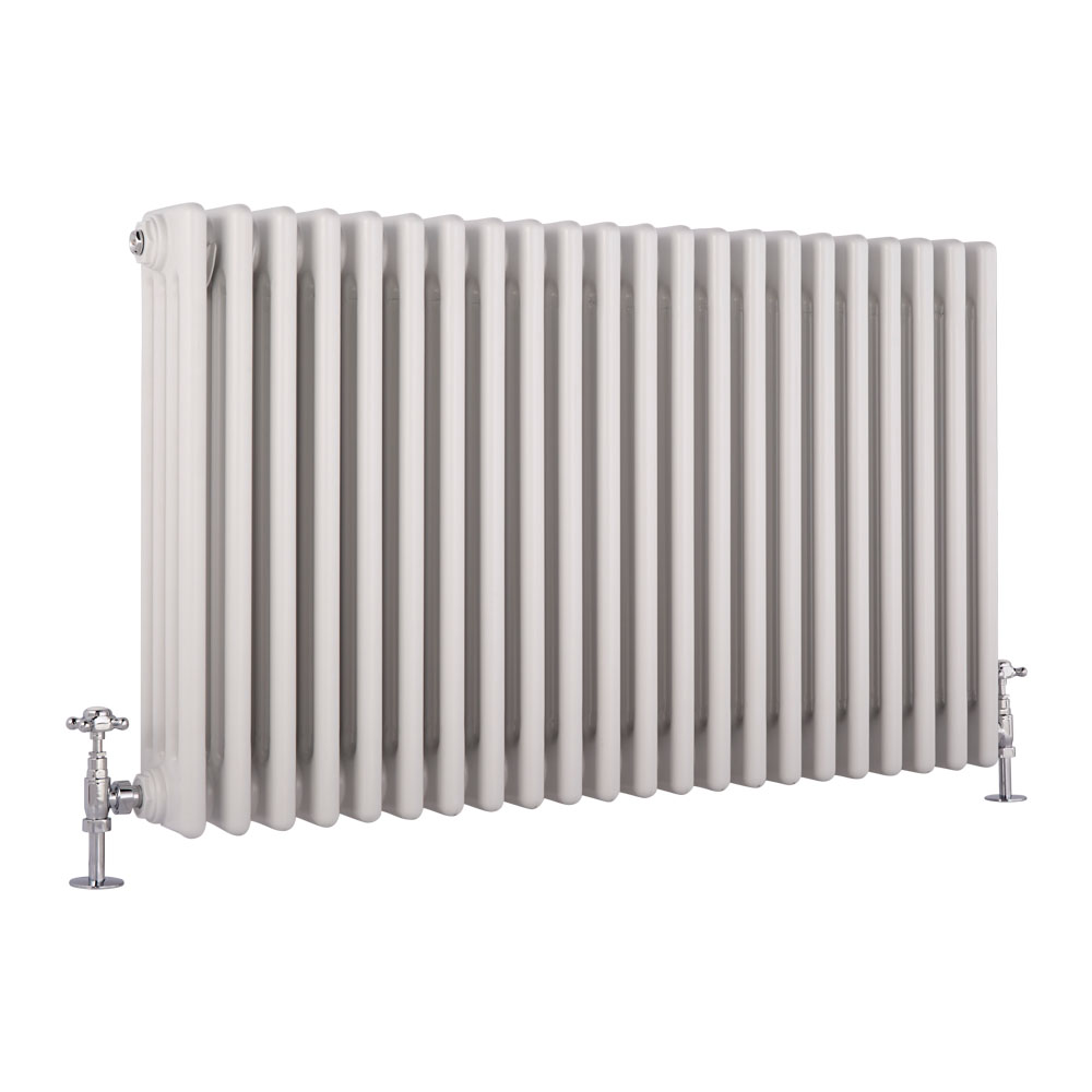 Windsor Designradiator Horizontaal Klassiek Wit 60cm x 99cm x 13,3cm 2088 Watt
