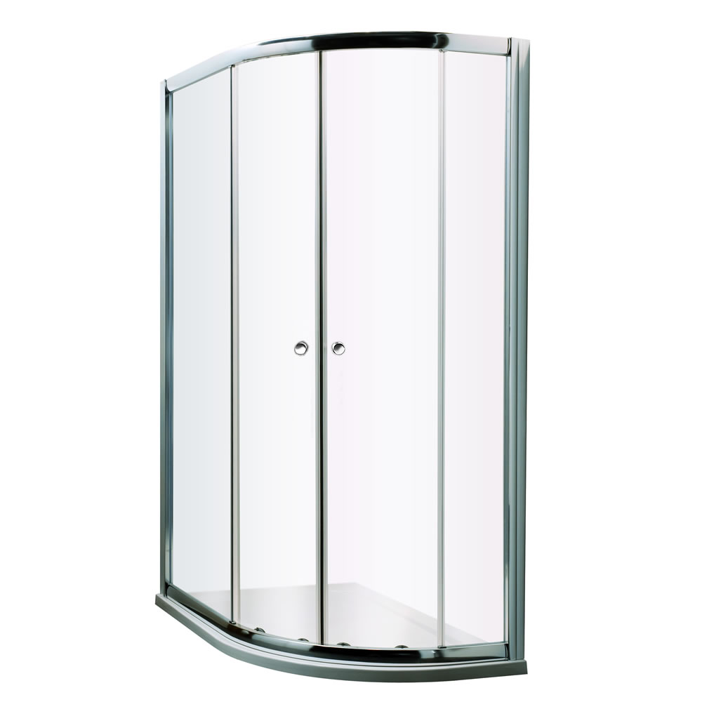 Portland Kwadrant Douche Schuifdeur - 5mm dik veiligheidsglas - 195cm x 120cm x 90cm - Linker uitvoering