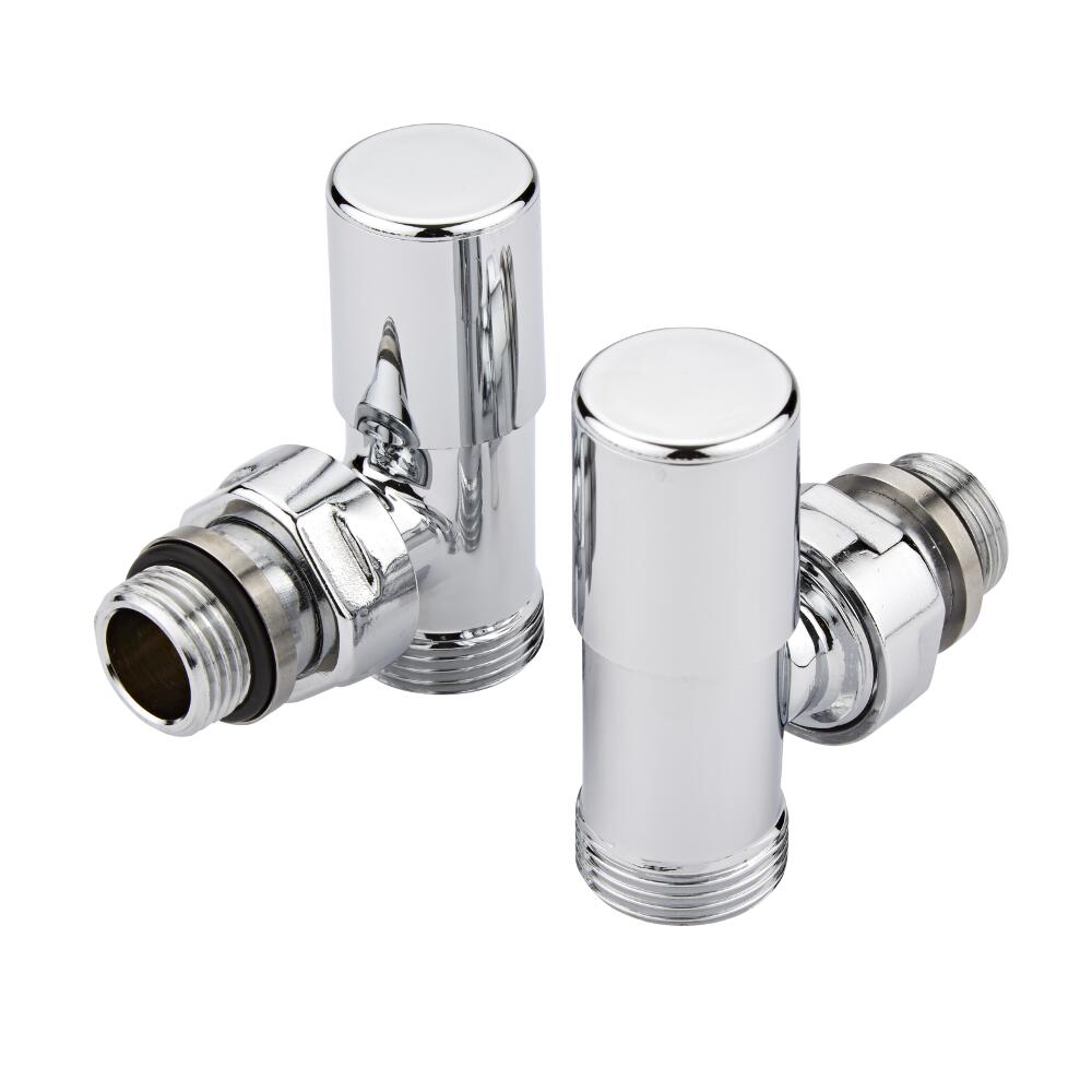 Verchroomd Messing Radiatorkranen - Haaks - PEX buis -12mm