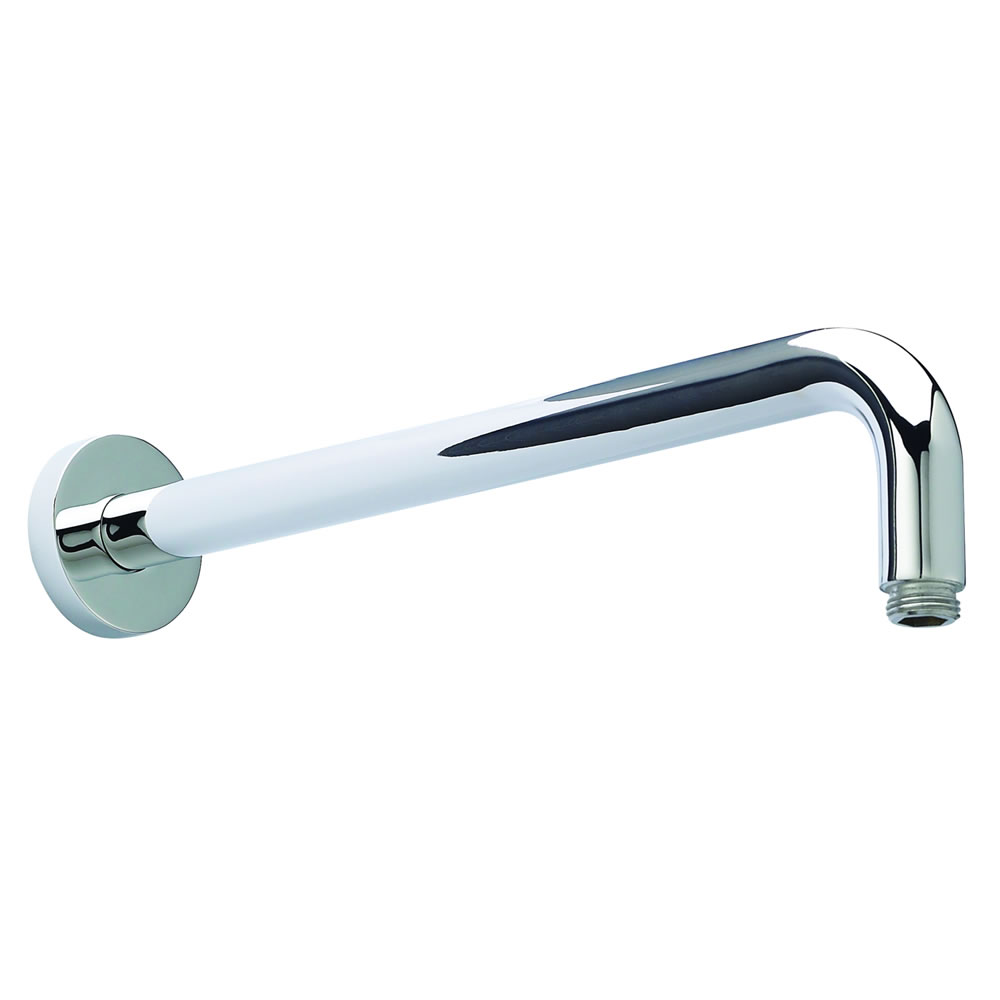 Rechte Verchroomd Massief Messing Douche-arm - 33cm