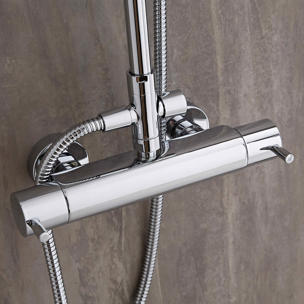 ''Ronde'' 2-greeps Thermostatische Douchekraan