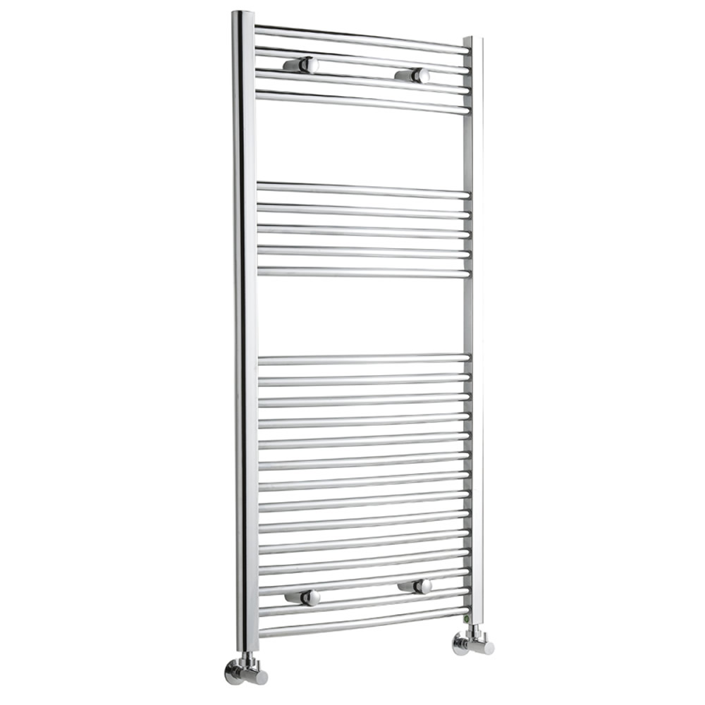 Ischia Gebogen Handdoekradiator Chroom 120cm x 60cm x 5cm 522 Watt
