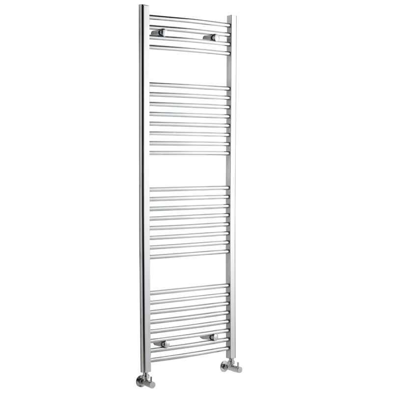 Ischia Gebogen Handdoekradiator Chroom 150cm x 50cm x 4,2cm 554 Watt
