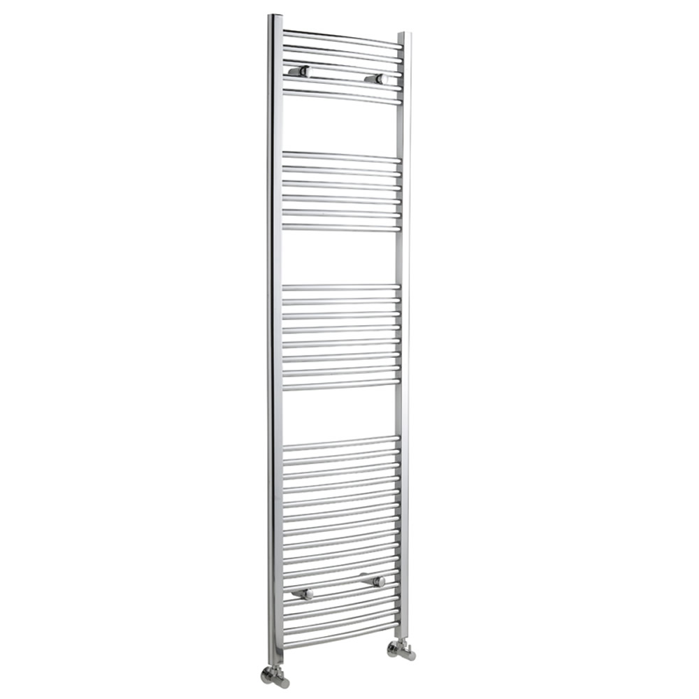 Ischia Gebogen Handdoekradiator Chroom 180cm x 50cm x 4,2cm 669 Watt