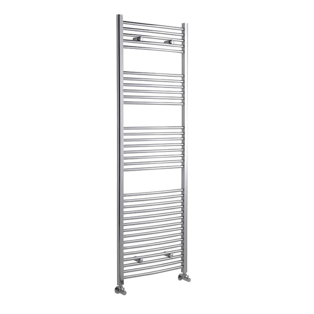 Ischia Gebogen Handdoekradiator Chroom 180cm x 60cm x 4,6cm 669 Watt
