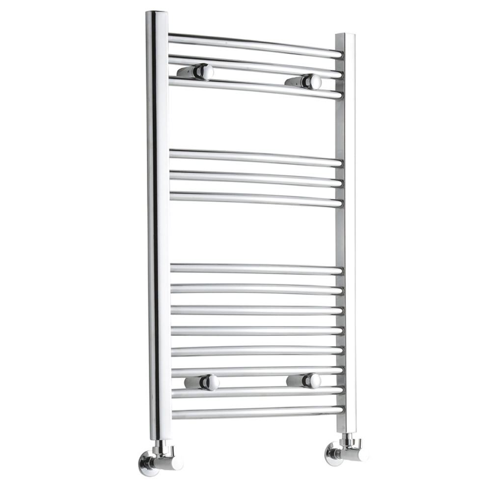 Ischia Gebogen Handdoekradiator Chroom 80cm x 50cm x 4,2cm 289 Watt