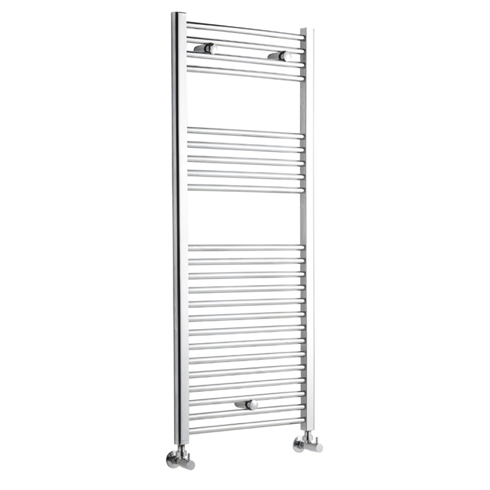 Ischia Gebogen Handdoekradiator Chroom 120cm x 50cm x 7,5cm 457 Watt