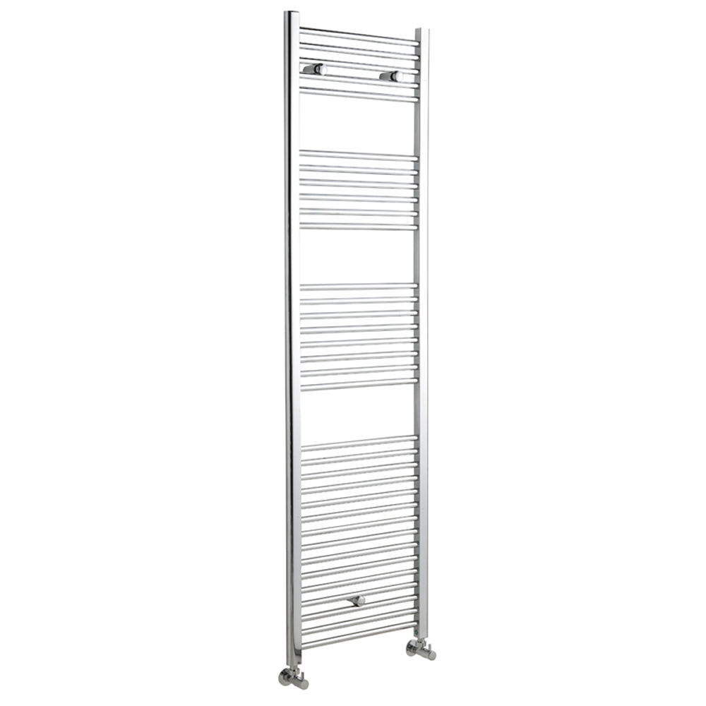 Ischia Gebogen Handdoekradiator Chroom 180cm x 50cm x 7,5cm 678 Watt