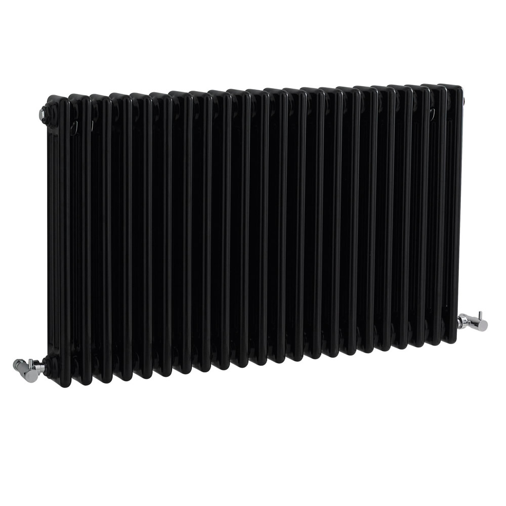 Windsor Designradiator Horizontaal Klassiek Zwart 60cm x 101,1cm x 10cm 2217 Watt