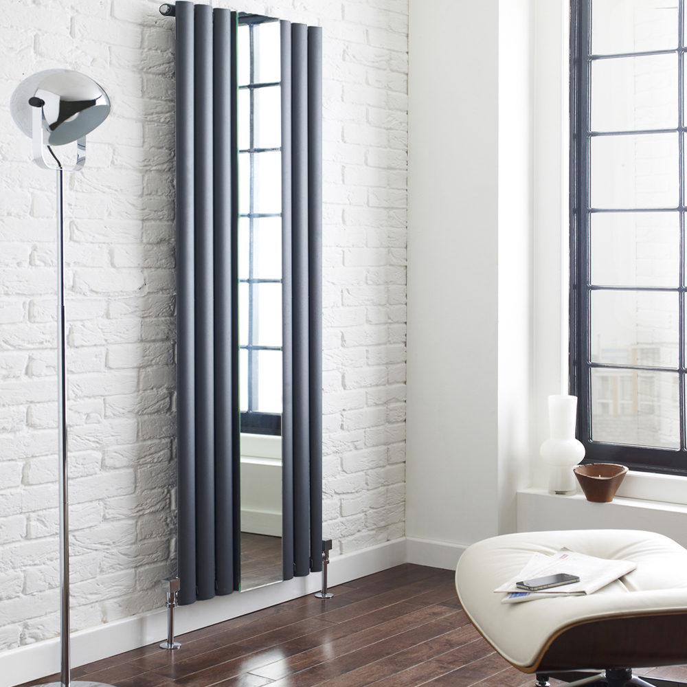 Revive Designradiator Verticaal Antraciet 180cm x 49,9cm x 5,5cm 1030 Watt