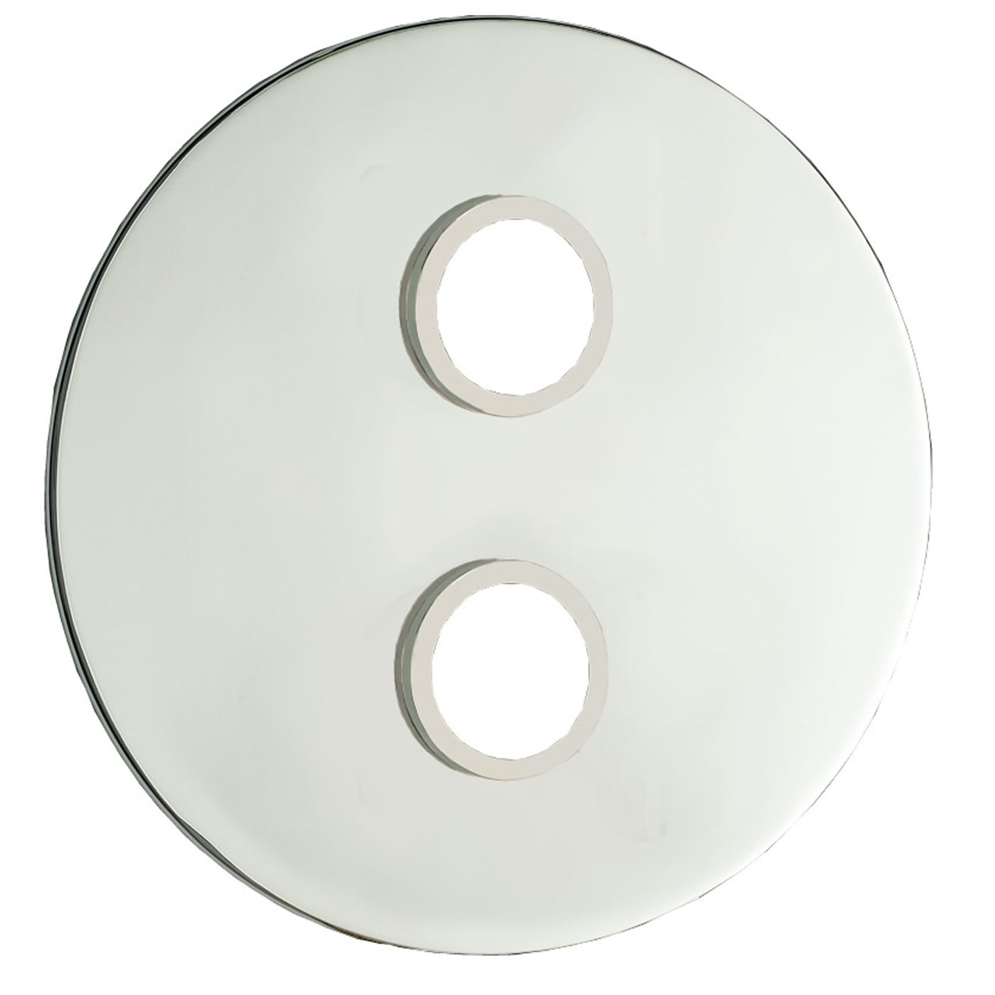 1 x Muurplaat voor onze MOderne Inbouw Thermostaatkranen (2-greeps)