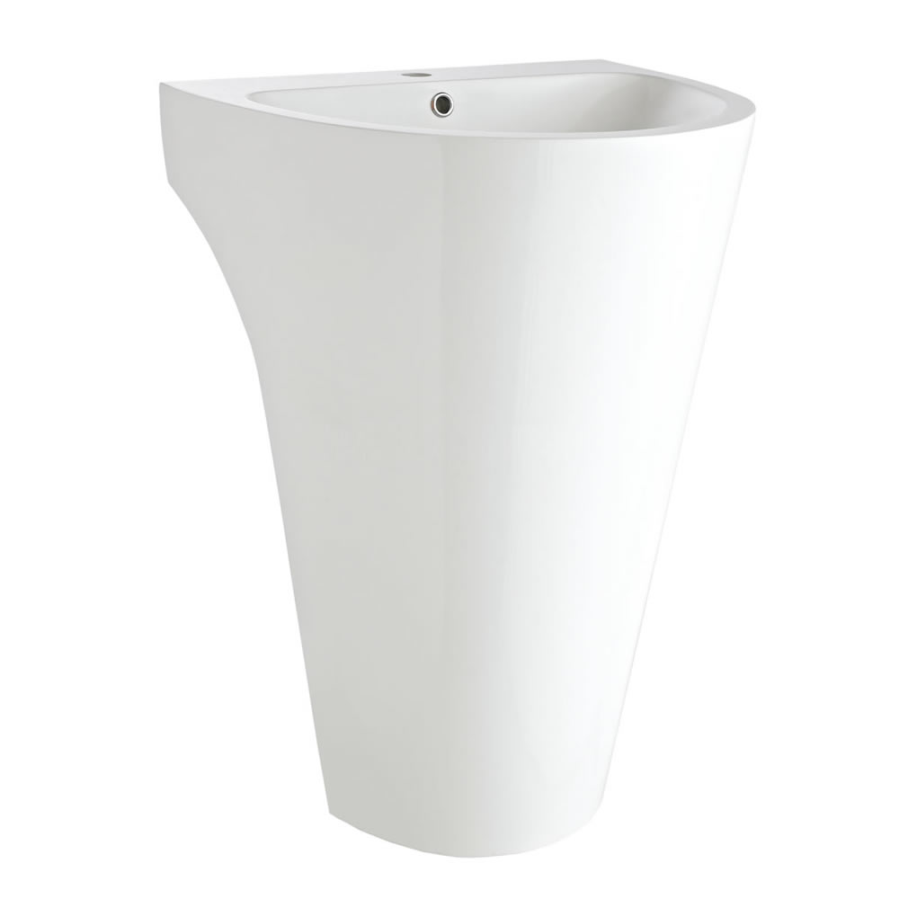 Wastafel LAVISH Rond met Zuil