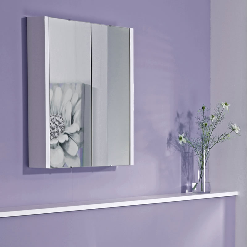 Spiegelkast - Wit Hoogglans - 65 x 60 x 10cm