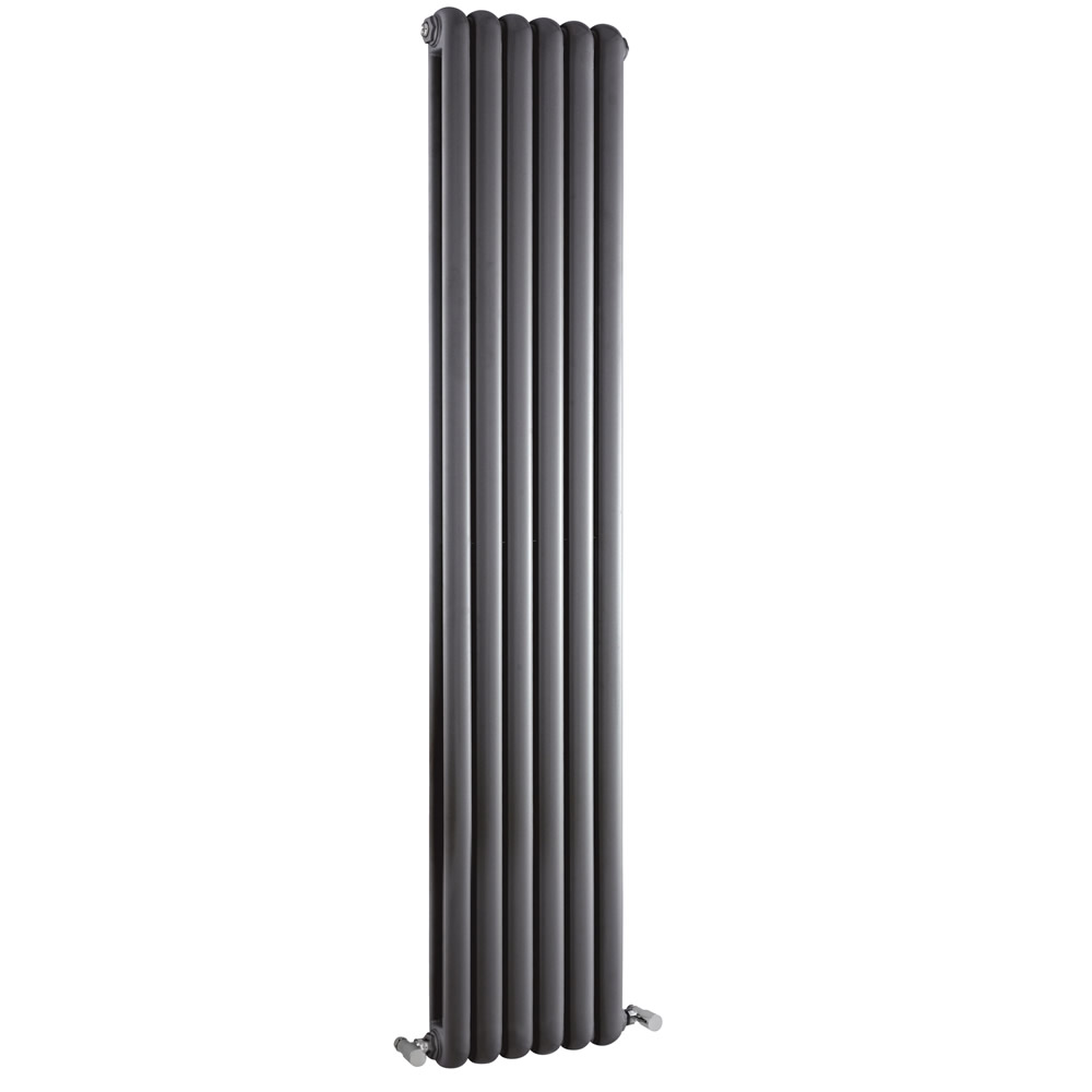 Saffre Designradiator Verticaal Klassiek Antraciet 180cm x 38,3cm x 8cm 1964 Watt