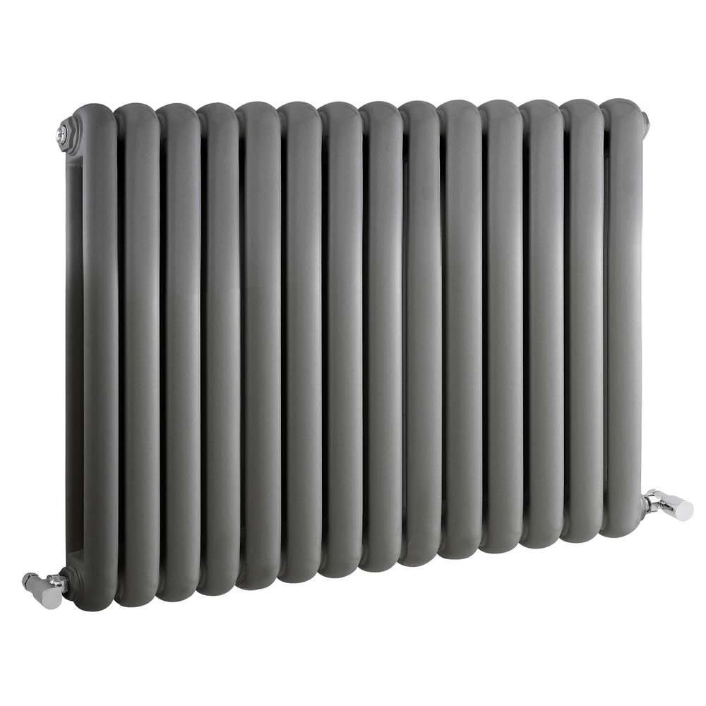 Saffre Designradiator Horizontaal Klassiek Antraciet 63,5cm x 86,3cm x 8cm 1496 Watt