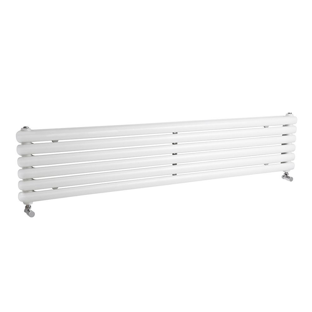 Saffre Designradiator Horizontaal Klassiek Wit 180cm x 38,3cm x 8cm 1990Watt