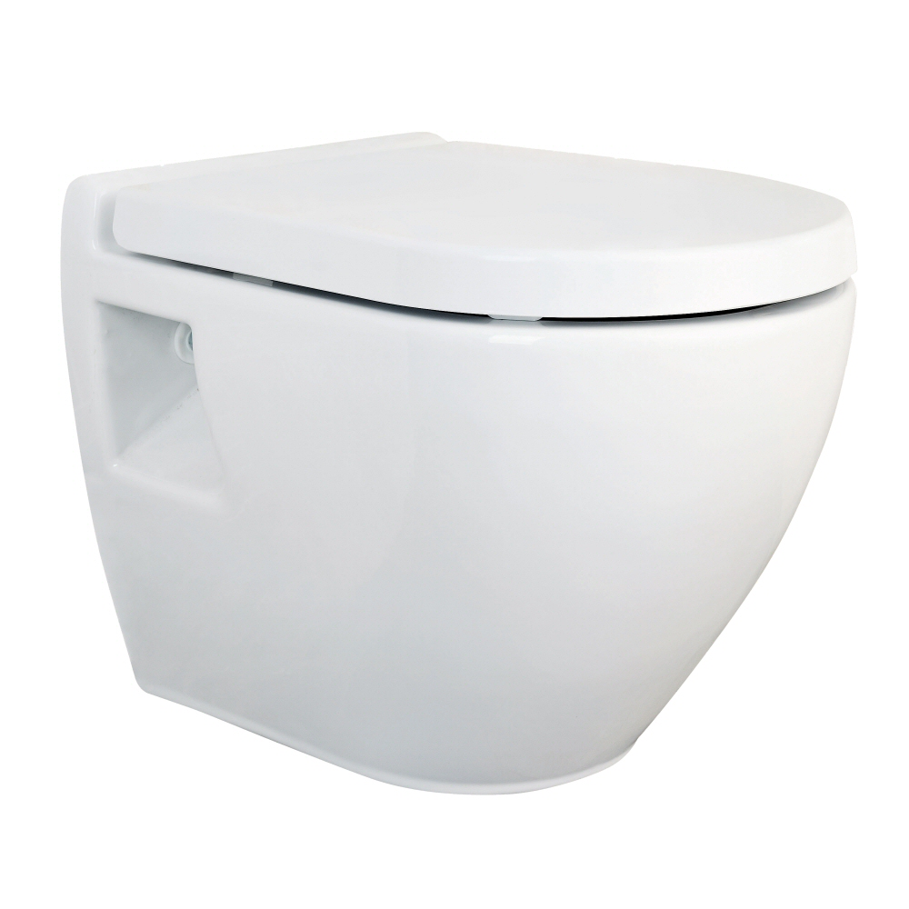 Zwevend Keramisch Toilet incl Toiletzitting - PK Uitlaat