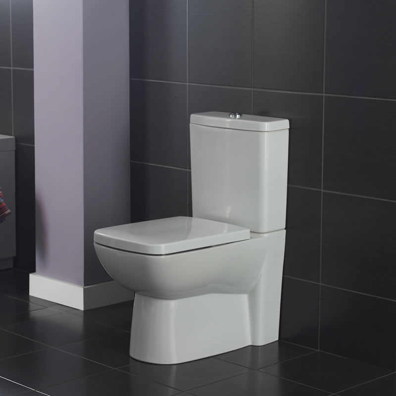 Duoblok Compact Toilet met Reservoir en Toiletzitting