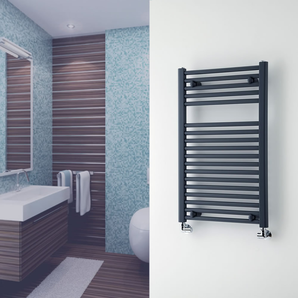 Loa Handdoekradiator Antraciet 80cm x 50cm x 3cm 474 Watt