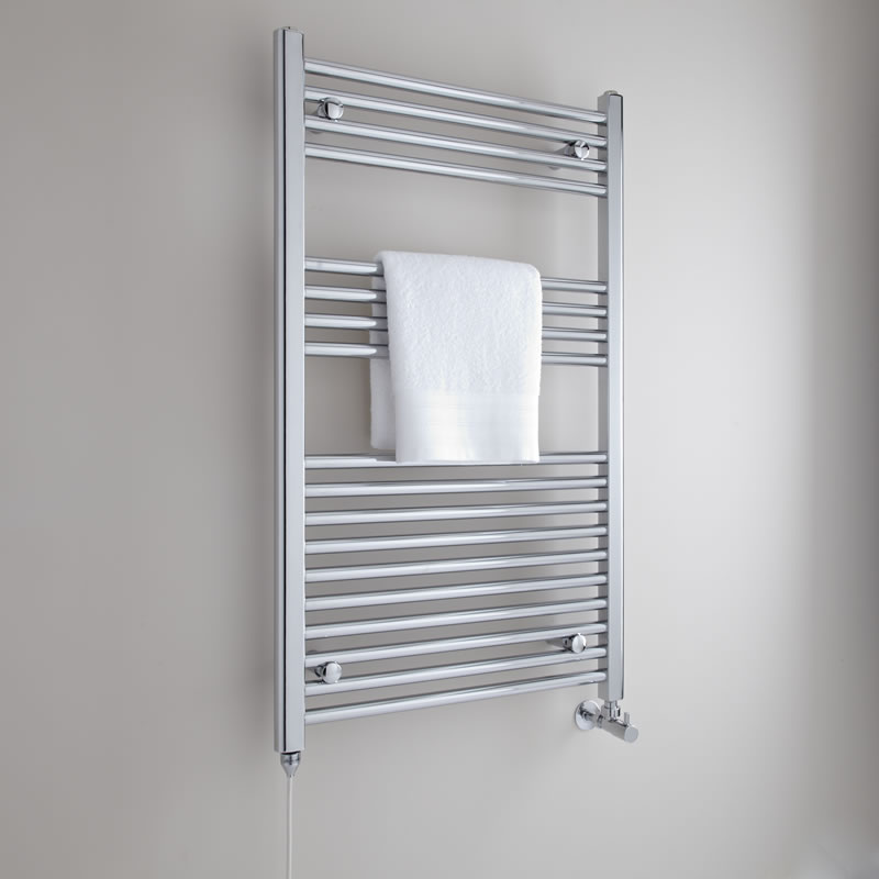 Elektrisch verwarmingselement - 300W - chroom inclusief Dual Fuel T-stuk
