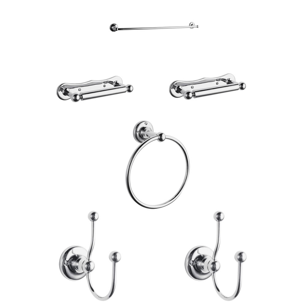 Klassiek Badkameraccessoire set - 6-delig