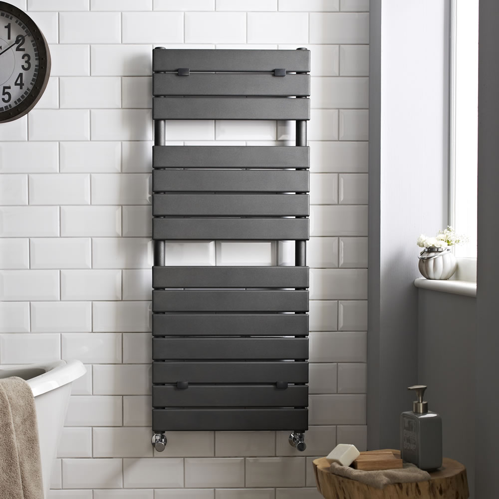 Elgin Handdoekradiator Antraciet 121,3cm x 50cm x 4,5cm 489Watt