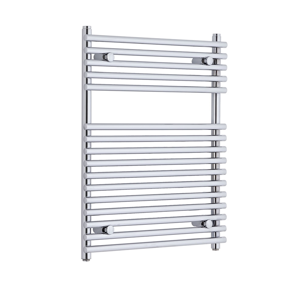 Ischia Gebogen Handdoekradiator Chroom 75cm x 60cm x 7cm 405 Watt