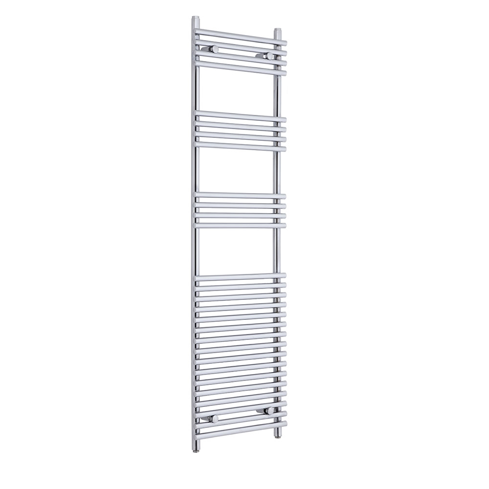 Ischia Gebogen Handdoekradiator Chroom 165cm x 45cm x 8,4cm 584 Watt