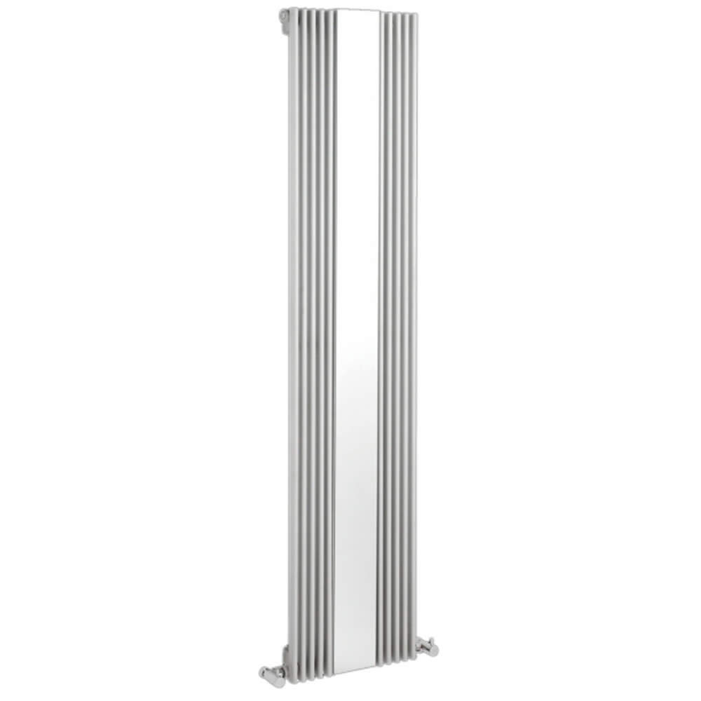 Keida Designradiator Verticaal Met spiegel Wit 160cm x 42cm x 6,3cm 840 Watt
