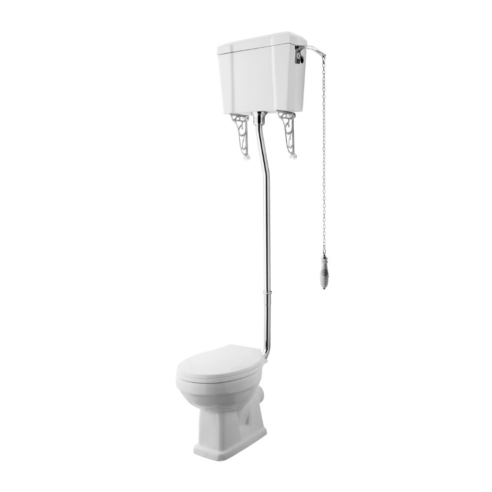Mote Klassiek Hooghang Toilet met Reservoir en MDF Toiletzitting