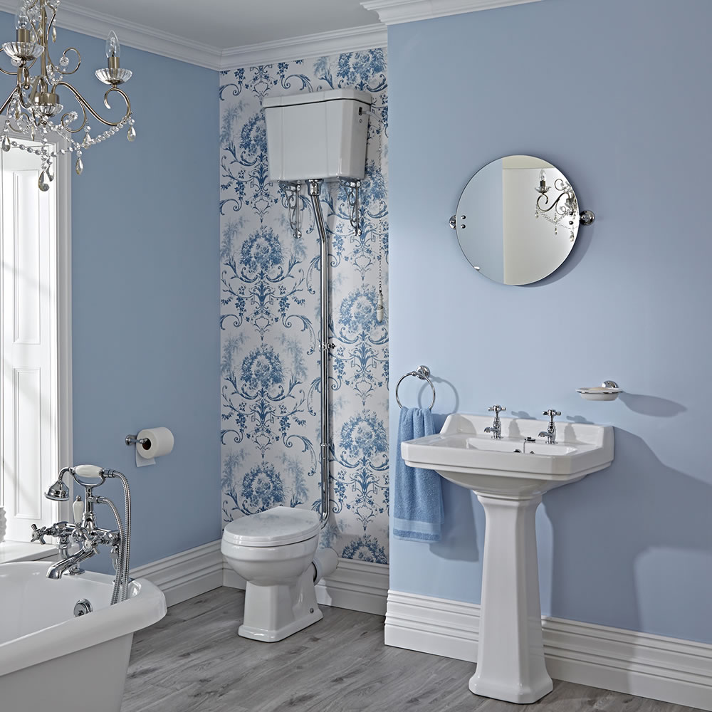 Mote Klassiek Hooghang Toilet met Reservoir en MDF Toiletzitting