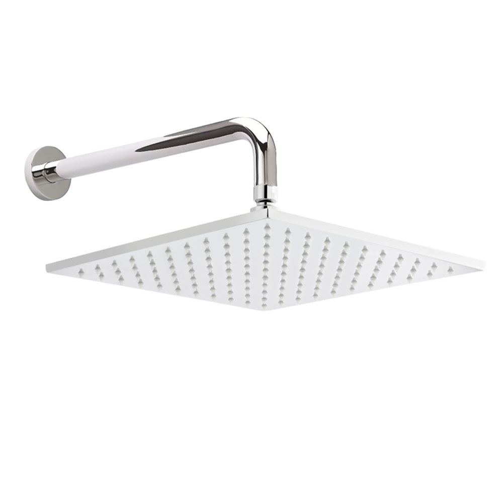 Douchekop RVS Vierkant met LED Licht 20 x 20cm & Douchearm