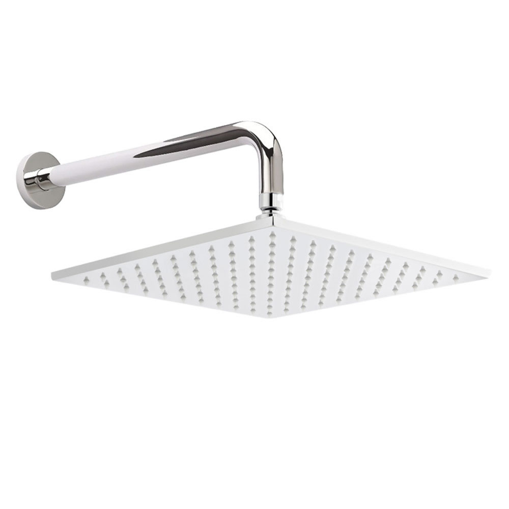 Douchekop RVS Vierkant met LED Licht 30 x 30cm & Douchearm