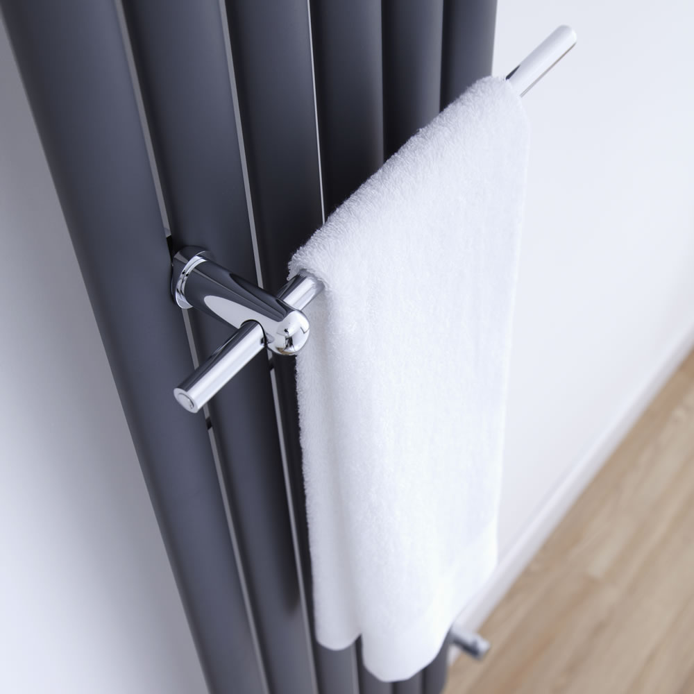 Handdoekrek Radiator geschikt voor Revive & Delta Design Radiatoren - 35cm - Chroom