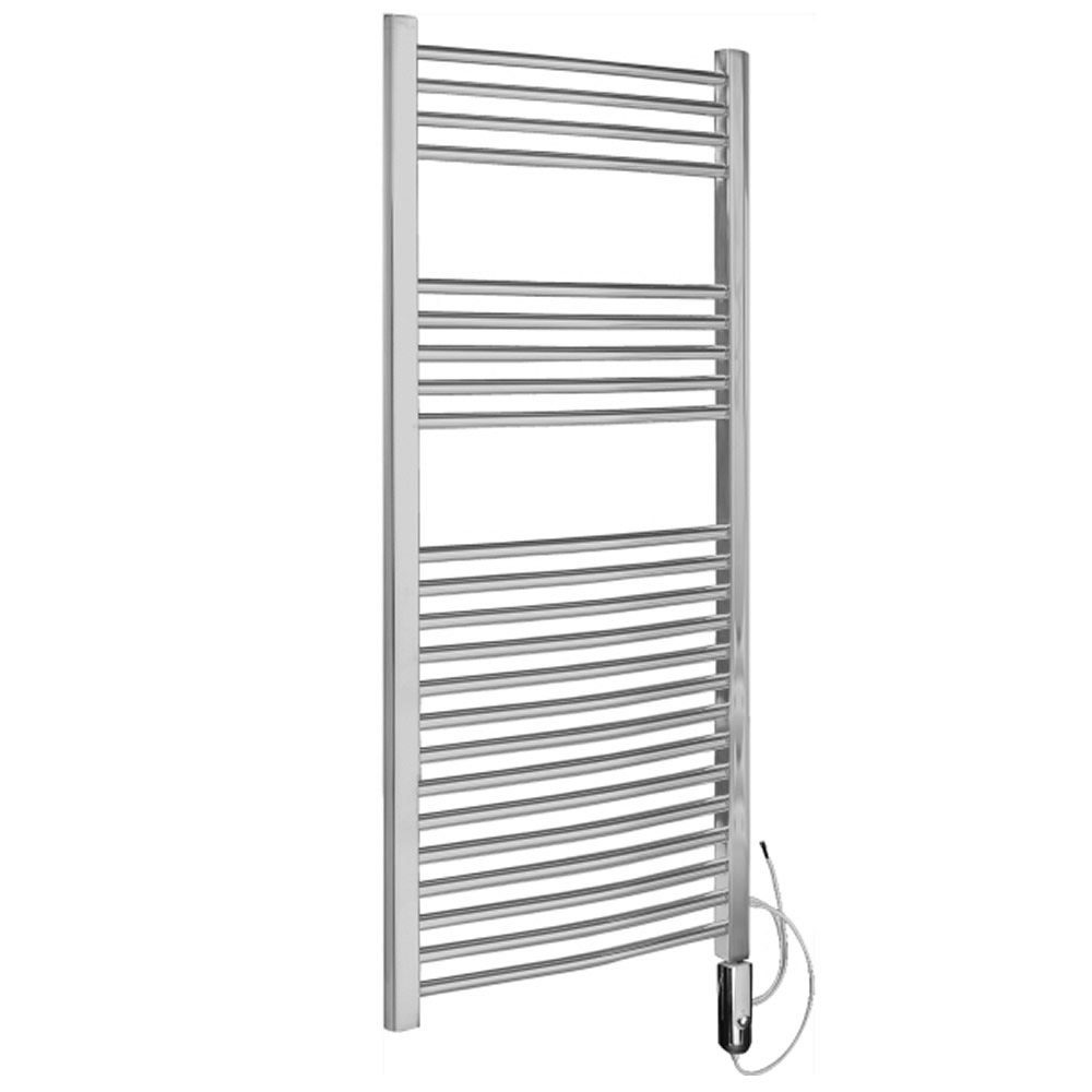 Ischia Handdoekradiator Elektrisch Chroom 120cm x 60cm x 4,6cm
