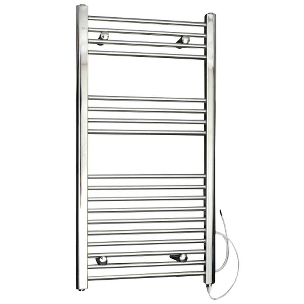 Ischia Handdoekradiator Elektrisch Chroom 100cm x 50cm x 3cm