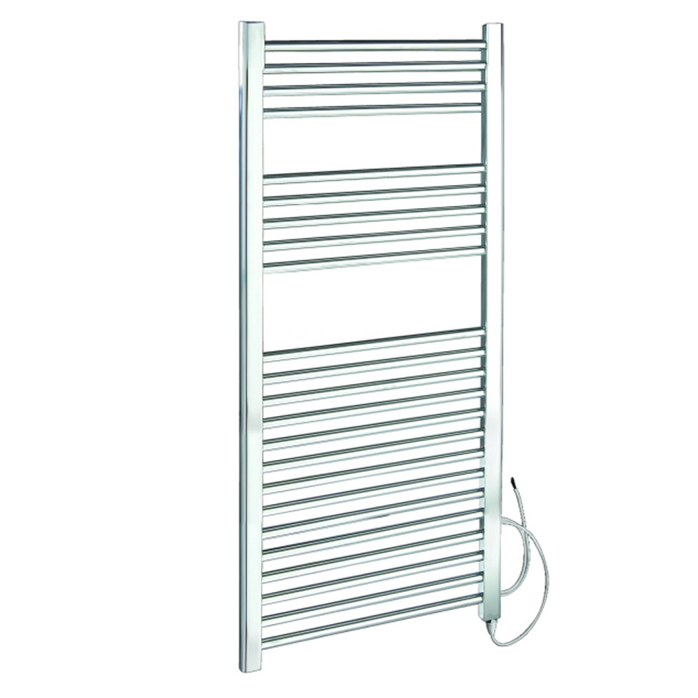 Ischia Handdoekradiator Elektrisch Chroom 120cm x 60cm x 3cm