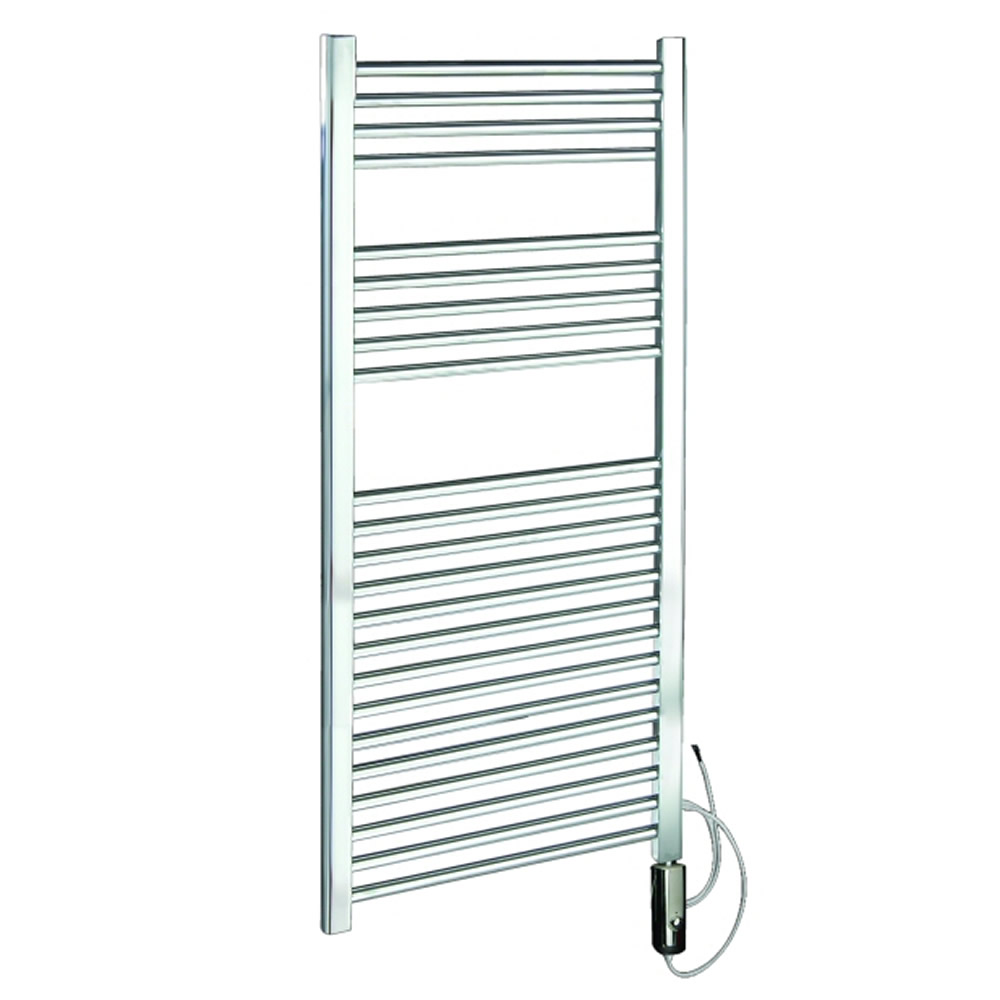 Ischia Handdoekradiator Elektrisch Chroom 120cm x 60cm x 3cm