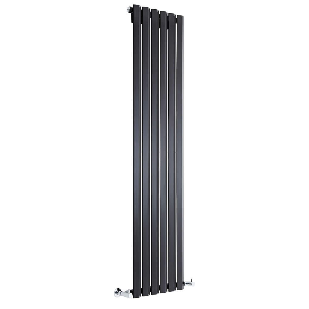 Helius Designradiator Verticaal Zwart 160cm x 42cm x 6cm 946 Watt