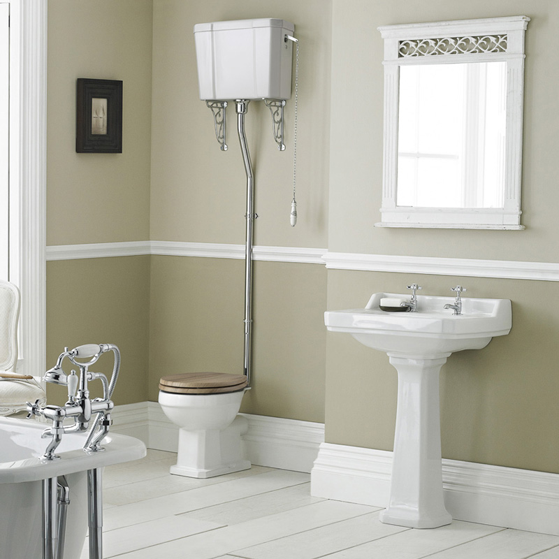 Richmond Wastafel 56cm & Hooghang Toilet en Keuze Toiletzitting